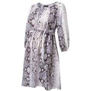 Isabella Oliver Zahara Silk Maternity dress Dahlia snake print UK 4 / US 10 NWT